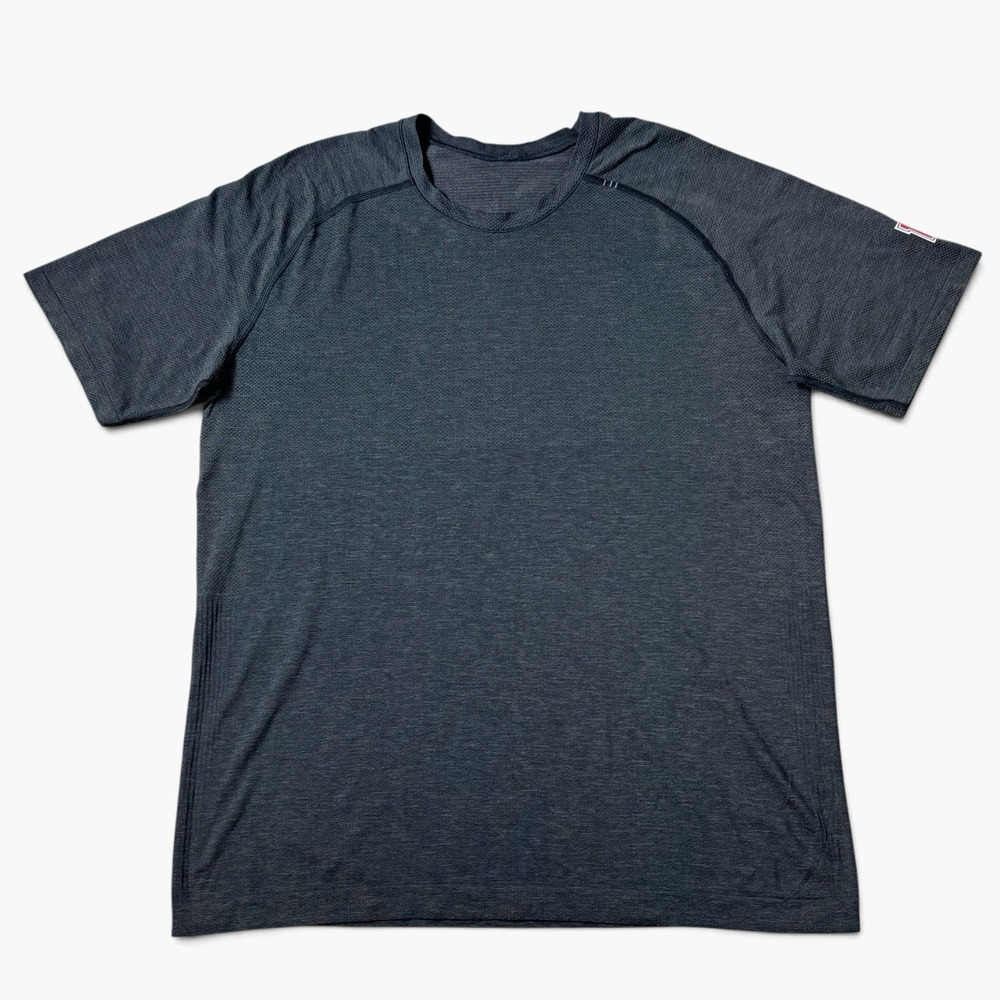 Lululemon Metal Vent Tech Shirt Mens XL Gray Energy Short Sleeve Training Gym